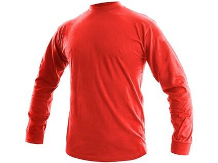 T-shirt CXS PETR, długi rękaw, czerwony, rozmiar M