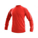 T-shirt CXS PETR, długi rękaw, kolor czerwony, rozmiar 3XL