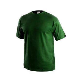 Tričko CXS DANIEL, krátký rukáv, lahvově zelená, vel. 3XL