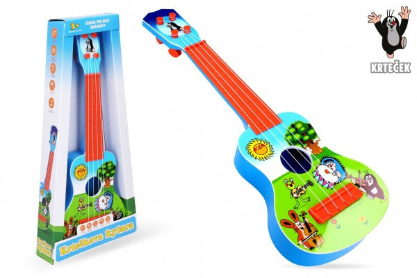 Gitara Krtek plastik 40cm w pudełku 19x41x5,5cm