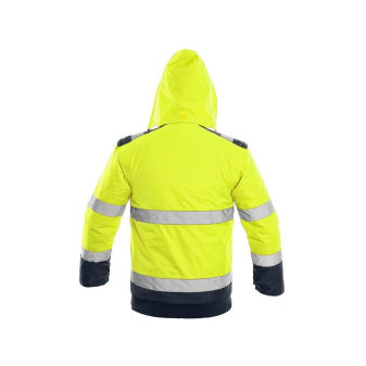 Bunda CXS LUTON, výstražná, pánská, žluto-modrá, vel. L