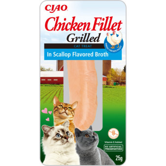 Inaba Filet z kurczaka dla kotów - przegrzebki 25g