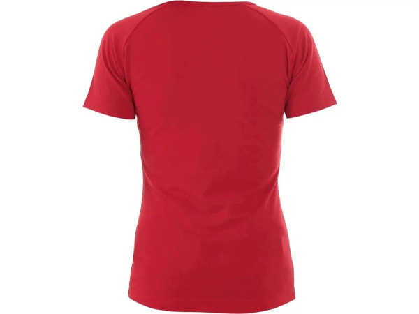T-shirt CXS ELLA, damski, krótki rękaw, czerwony