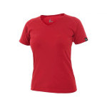 T-shirt CXS ELLA, damski, krótki rękaw, czerwony, rozmiar XS