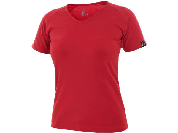 Tričko CXS ELLA, dámské, krátký rukáv, červená, vel. XS
