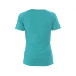 T-shirt CXS ELLA, damski, krótki rękaw, turkusowy, rozmiar L