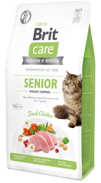 Brit Care Cat Grain-Free Senior Weight Control, 7 kg