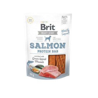 Brit Jerky Salmon Protein Bar 80g