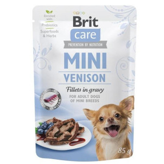 Kapsička Brit Care Mini Venison fillets in gravy 85g