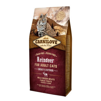 Carnilove Cat Grain Free Reindeer Adult Energy&Outdoor 6kg