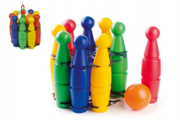 Kuželky plast 23cm 18m+