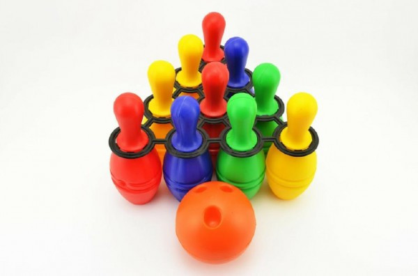 Bowling kuželky plast 21cm