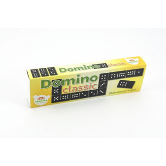 Domino Classic 28ks společenská hra plast v krabičce 21x6x3cm