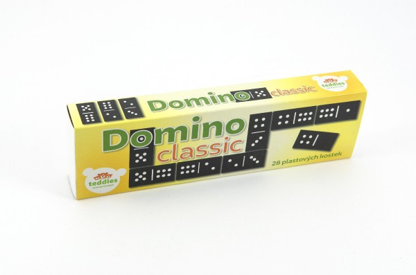 Domino Classic 28 szt. gra planszowa plastikowa w pudełku 21x6x3cm