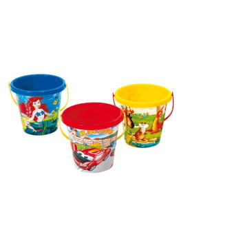 Kbelík na písek plast 16x15cm mix barev 18m+