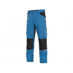 Nohavice CXS STRETCH, pánske, stredne modré-čierne, veľ. 50