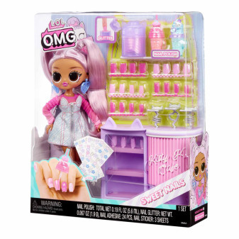 LOL niespodzianka! Studio paznokci OMG z lalką - kawiarnia Kitty K