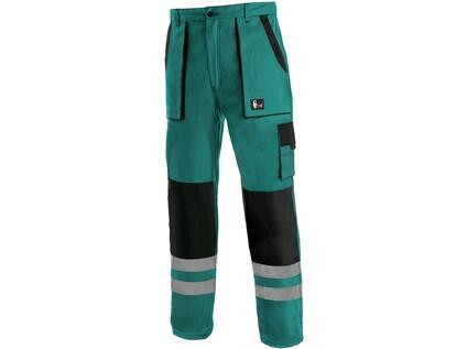 Kalhoty CXS LUXY BRIGHT, pánské, zeleno-černé, vel. 58