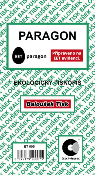 Paragón - EET - nepropisujúce tlačivo