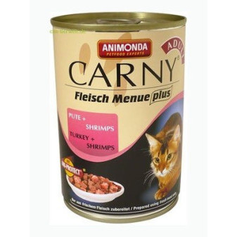 Animonda Carny Karma w puszce dla kotów indyk + krewetki 400g