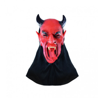 Maska diabła z językiem