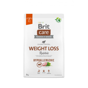 Brit Care Dog Hypoallergenic Weight Loss - królik i ryż, 3kg
