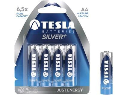 Bateria TESLA AA Silver+, ołówek, 4 szt