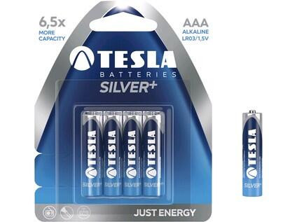 Bateria TESLA AAA Silver+, mikro-ołówek, 4 szt
