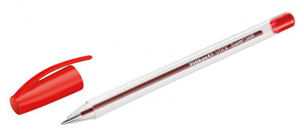 Kuličkové pero K86 Supersoft, jednorázové, červené