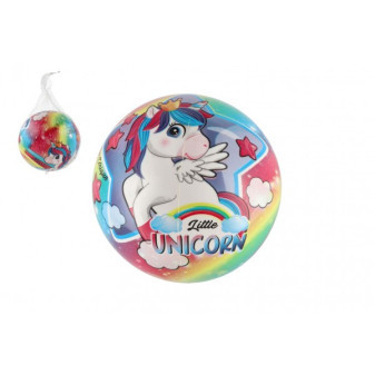 Míč Malý jednorožec/Little unicorn nafouknutý 23cm v síťce