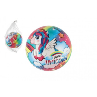 Lopta Malý jednorožec/Little unicorn nafúknutý 14cm v sieťke