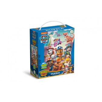 Puzzle Tlapková patrola/Paw Patrol Záchrana dinosaurů 32x23cm 48 dílků v krabičce 15x18x6cm