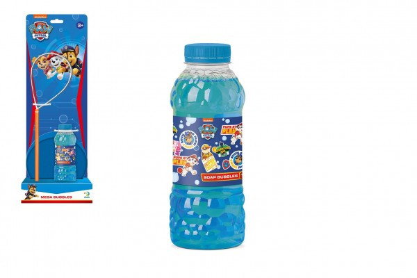 Bublifuk Tlapková patrola/Paw Patrol sada na tvorbu bublin + náplň 0,45L na kartě 15x42x12cm