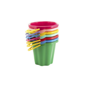 Kbelík na písek plast 19cm asst 4 barvy 12m+