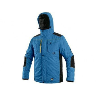 Bunda CXS BALTIMORE, pánská, středně modrá - černá, vel. 4XL