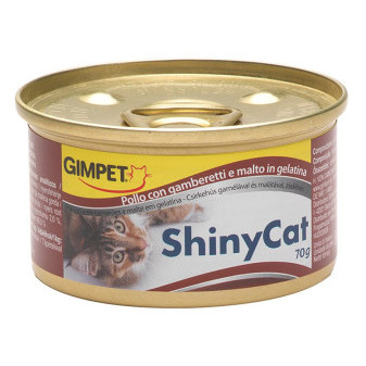 Konzerva SHINY CAT kuře+kreveta+maltóza 70g
