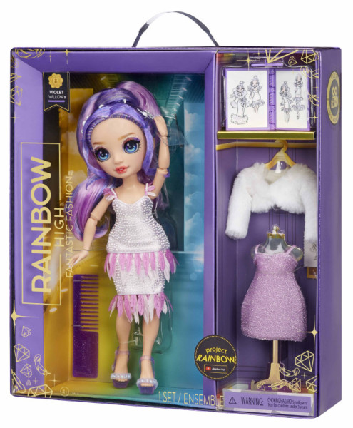 Rainbow High Fantastyczna lalka modowa - Violet Willow