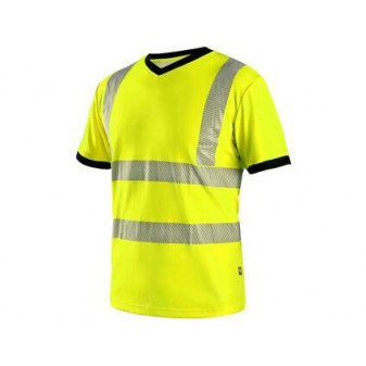T-shirt CXS RIPON, ostrzegawczy, męski, żółto - czarny