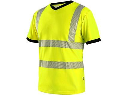 T-shirt CXS RIPON, ostrzegawczy, męski, żółto - czarny
