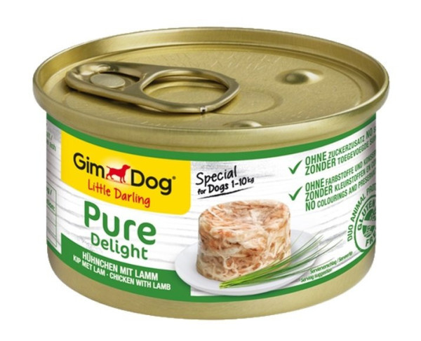 Konzerva GIMDOG PURE DELIGHT Kureci s jehnecim 85g