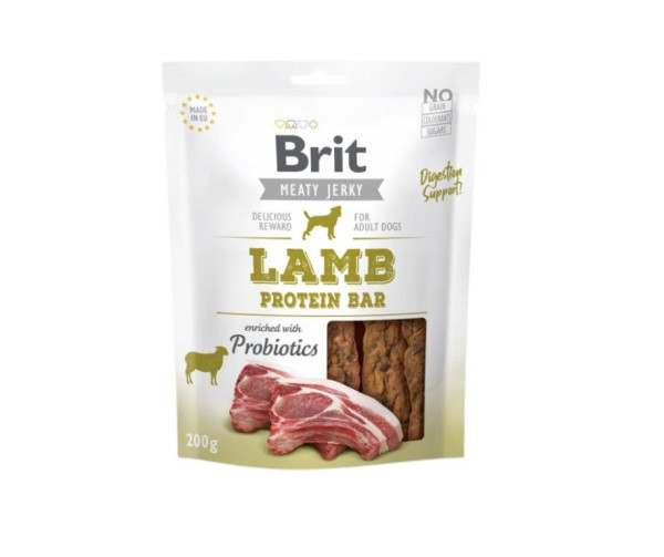 Brit Jerky Lamb Protein Bar 200g