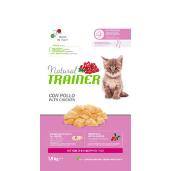 TRAINER Natural Cat Kitten kuřecí 1,5kg