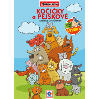 Omalovánka A5 - Kočičky a pejskové