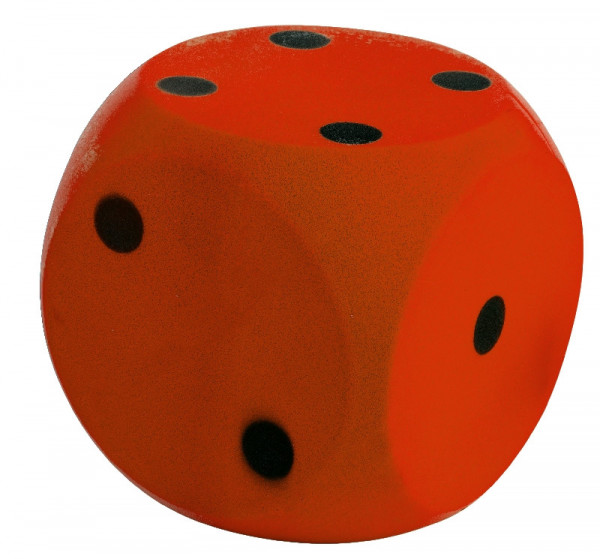 Kostka Androni Soft - rozmiar 16 cm czerwona