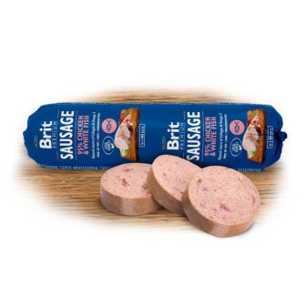 Brit Sausage Chicken & White Fish 800g