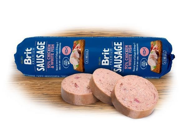 Brytyjska Kiełbasa Kurczak & Biała Ryba 800g