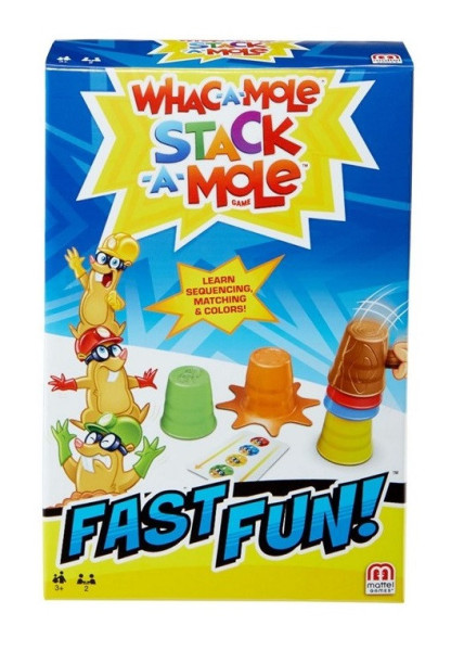 Hra Mattel Whack a Mole (sejmi krtka) 16x24 cm