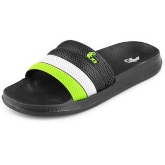 Obuv CXS GULF, nazouvák, černo - zelený, vel. 39