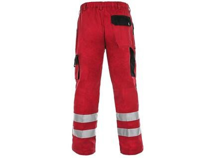 Kalhoty CXS LUXY BRIGHT, pánské, červeno-černé, roz. 46