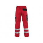 Kalhoty CXS LUXY BRIGHT, pánské, červeno-černé, roz. 62